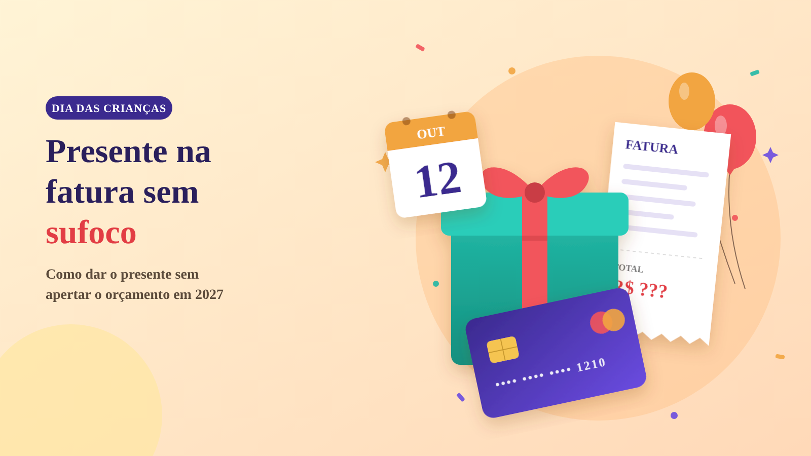 Dia das Crianças na fatura: dicas para fugir do aperto financeiro
